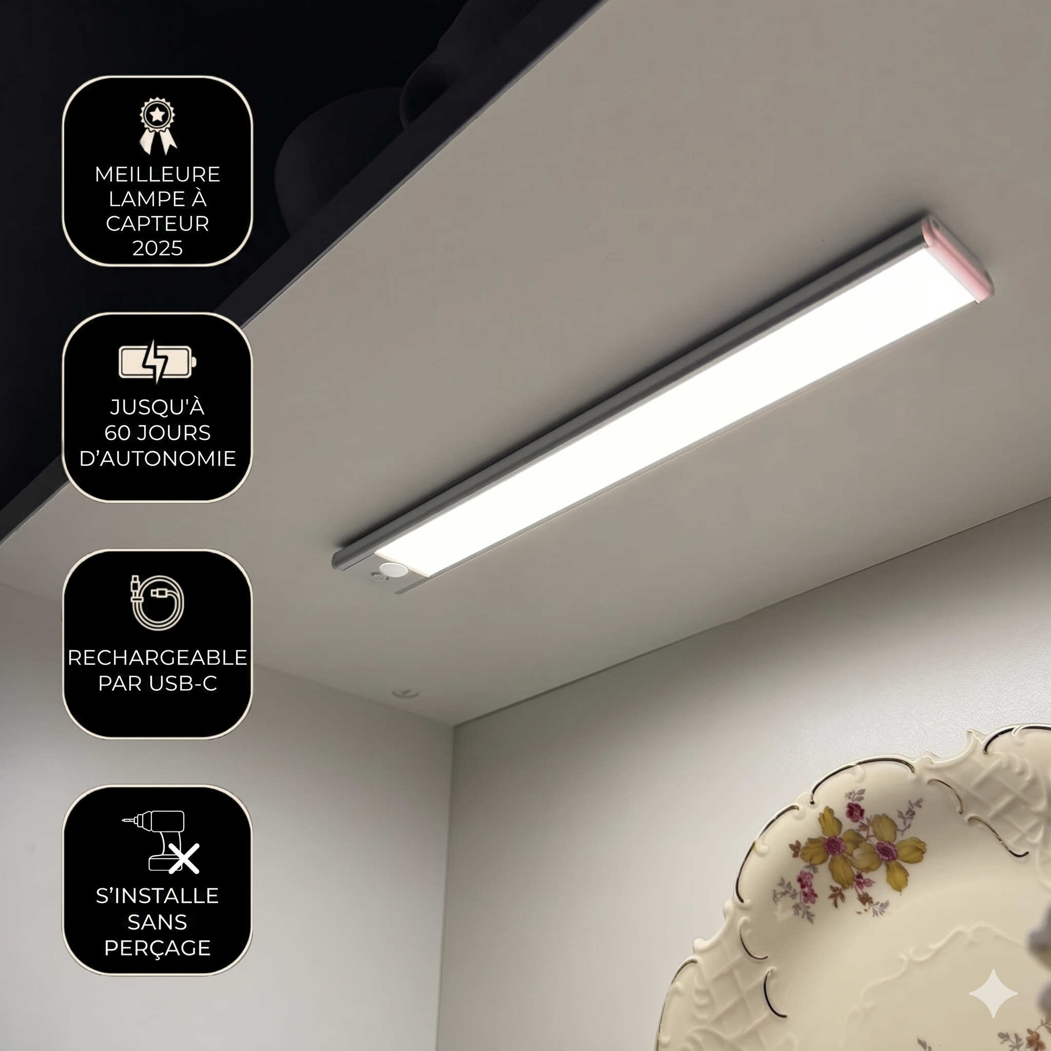 Glow™ – Applique sensorielle sans fil premium